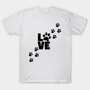 PAWS I Love My DOG T-Shirt